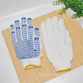 Most Popular White PVC Dotted Cotton Safety Gloves